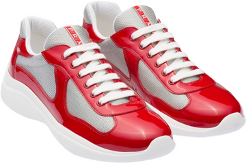 Sneakers Prada  America ´ s Cup  tissu bike lisse red 10/10
