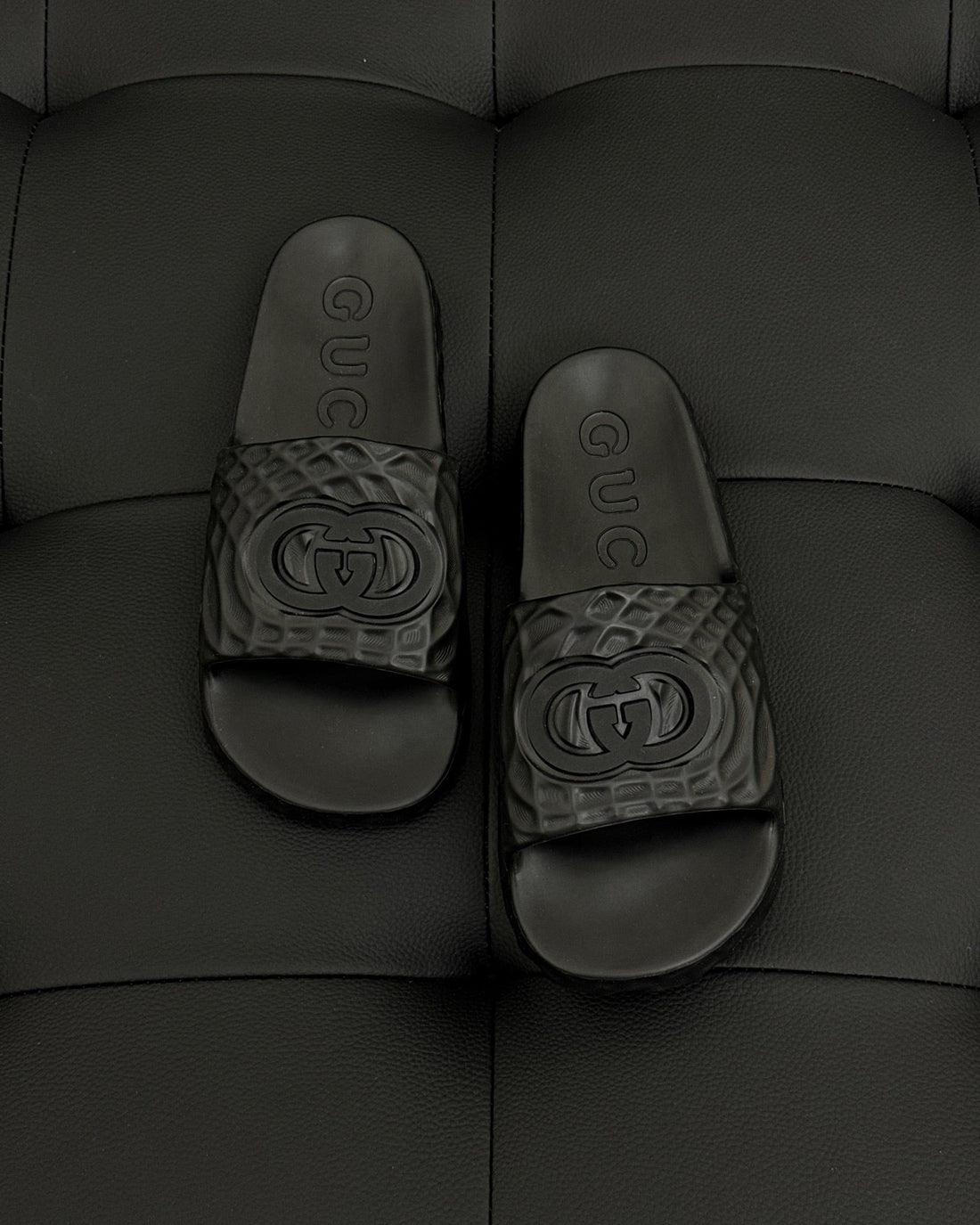 Mules GUCCI enlacés noir