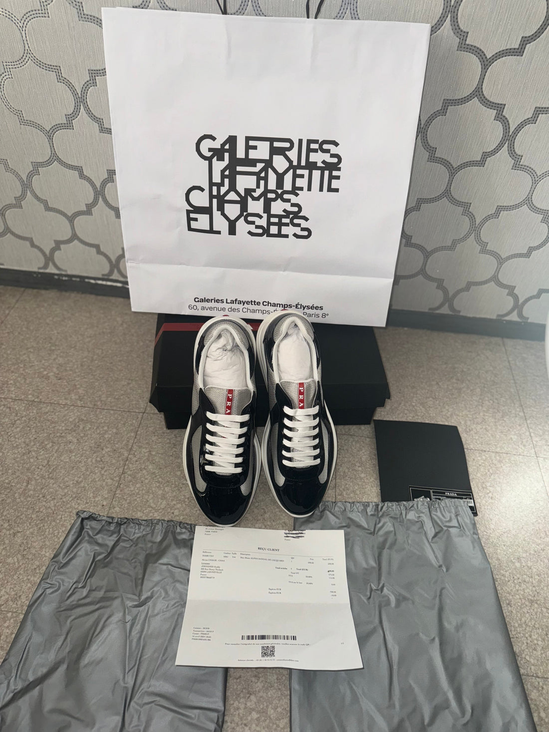 Sneakers Prada America ´ s Cup  tissu bike lisse blue night 9/10