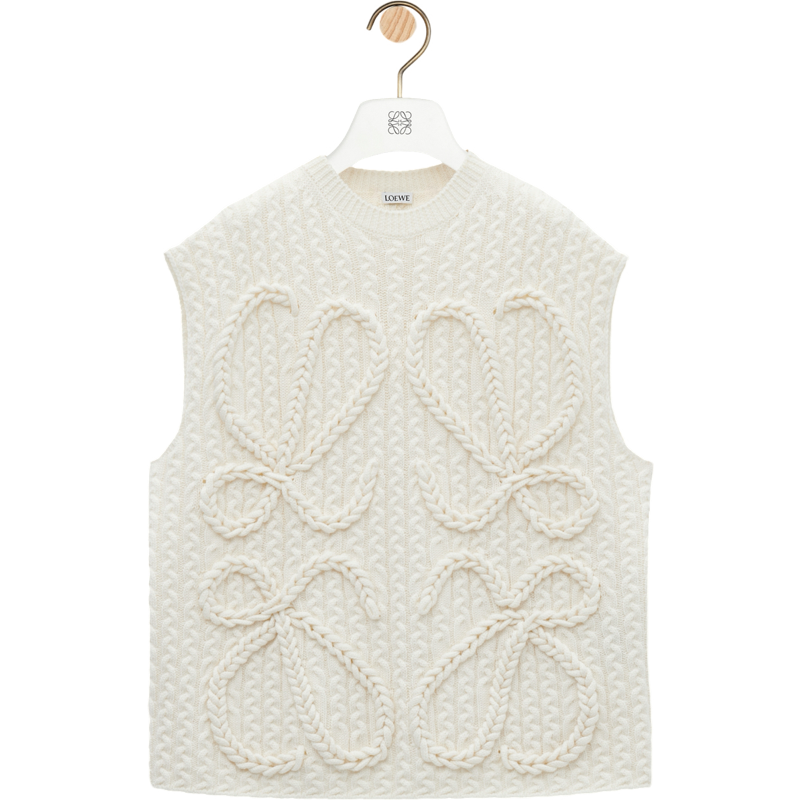 Pull sans manches en laine LOEWE