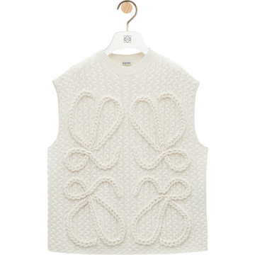 Pull sans manches en laine LOEWE