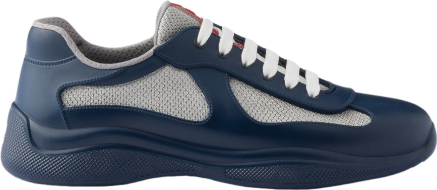 Sneakers Prada America ´ s Cup bleu nuit Gomme & tissu bike 10/10