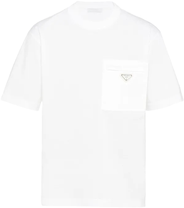 T-shirt Prada Black Cotton  and re nylon