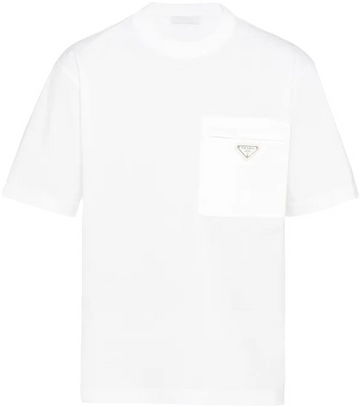 T-shirt Prada Black Cotton  and re nylon