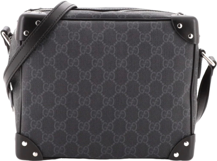 Sacoche GUCCI Detail en cuir noir  facture