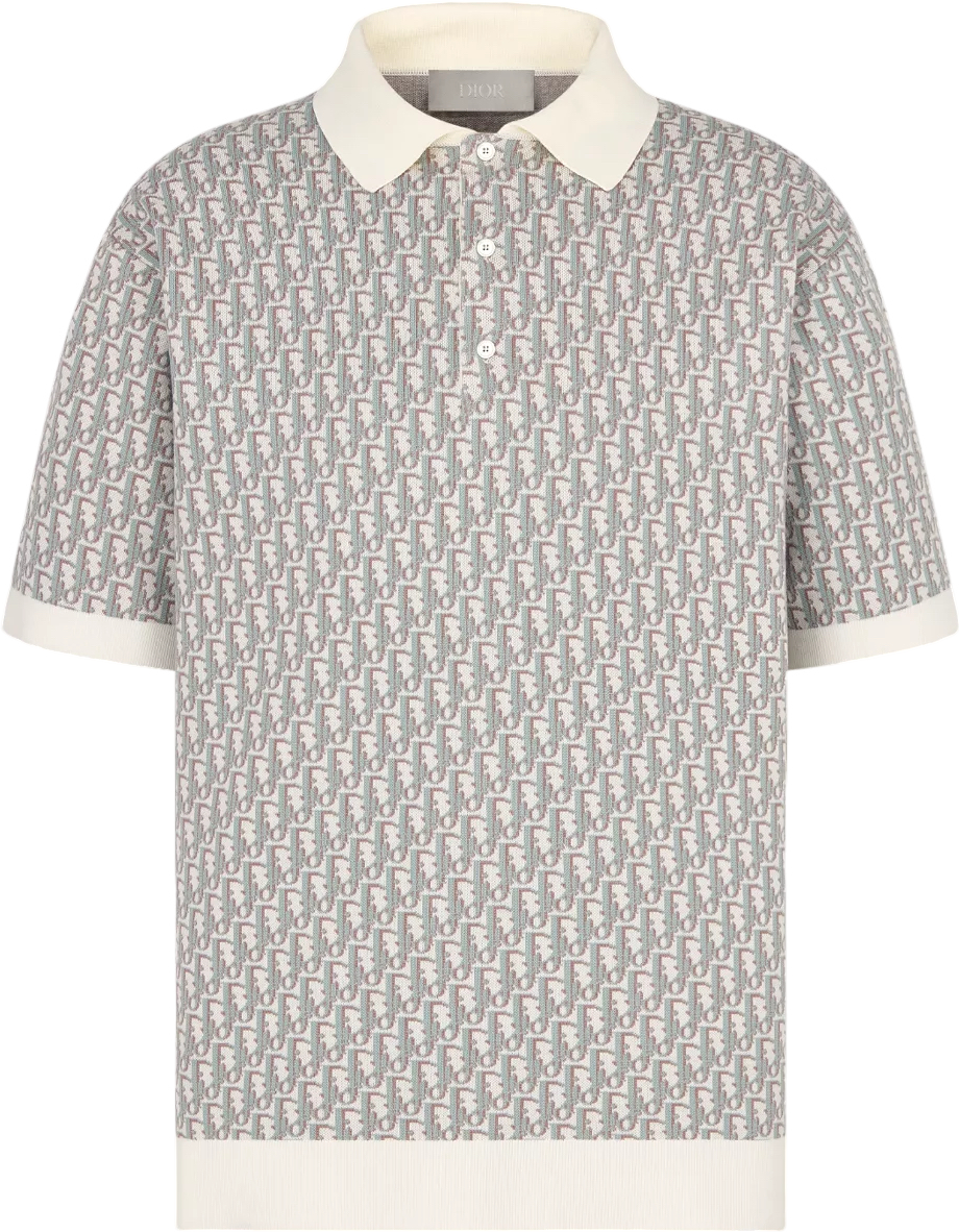 Polo CD oblique coton Jacquard