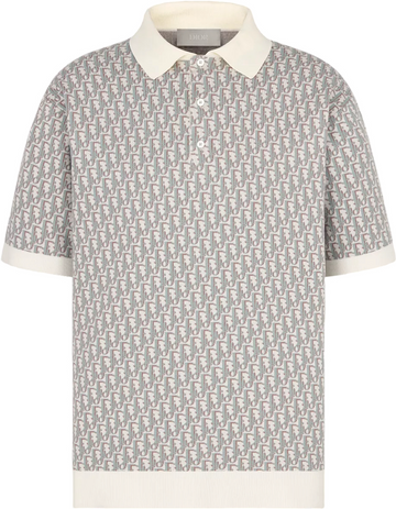 Polo CD oblique coton Jacquard