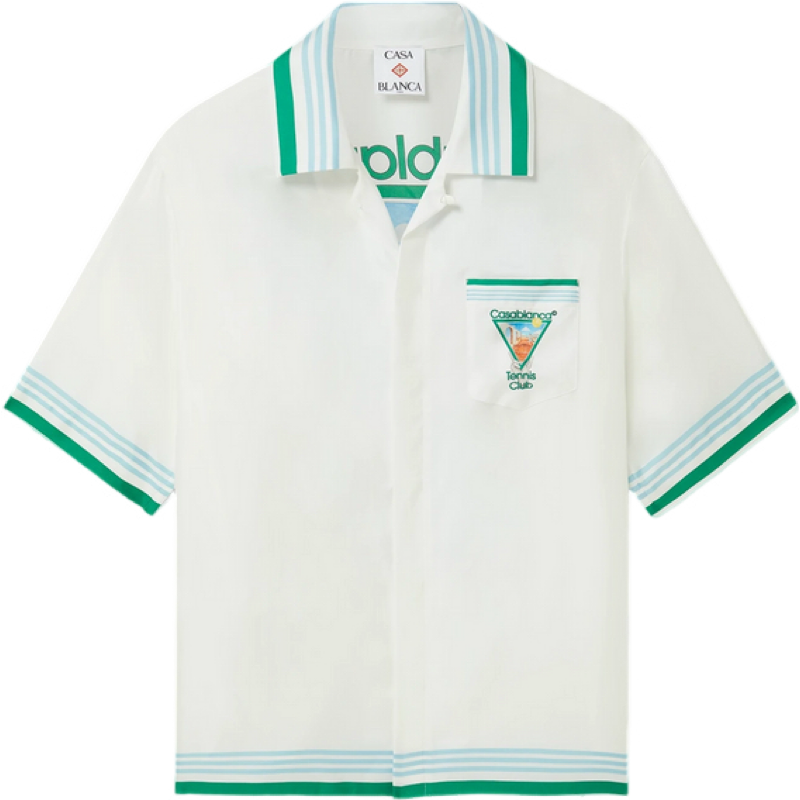 METAPHYSICAL TENNIS ICON SHORT SLEEVE SILK SHIRT ensemble