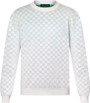 Sweat lv Damier Gradient Jacquard Pullover Multicolor