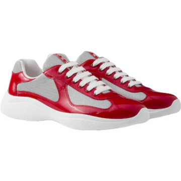 Sneakers Prada America´s Cup tissu bike lisse red 10/10