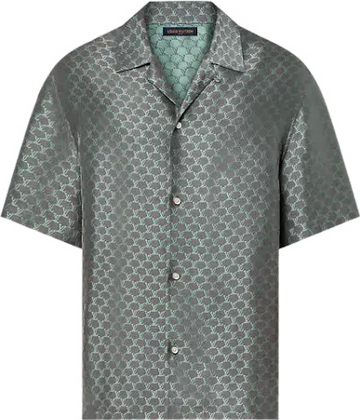Ensemble chemise  lv manches courtes en jacquard de soie mélangée