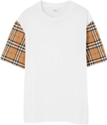 T-shirt Burberry white brown