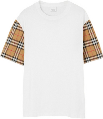 T-shirt Burberry white brown
