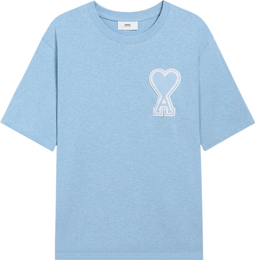 T-shirt bleu ciel  à logo ami de cœur bleu ciel