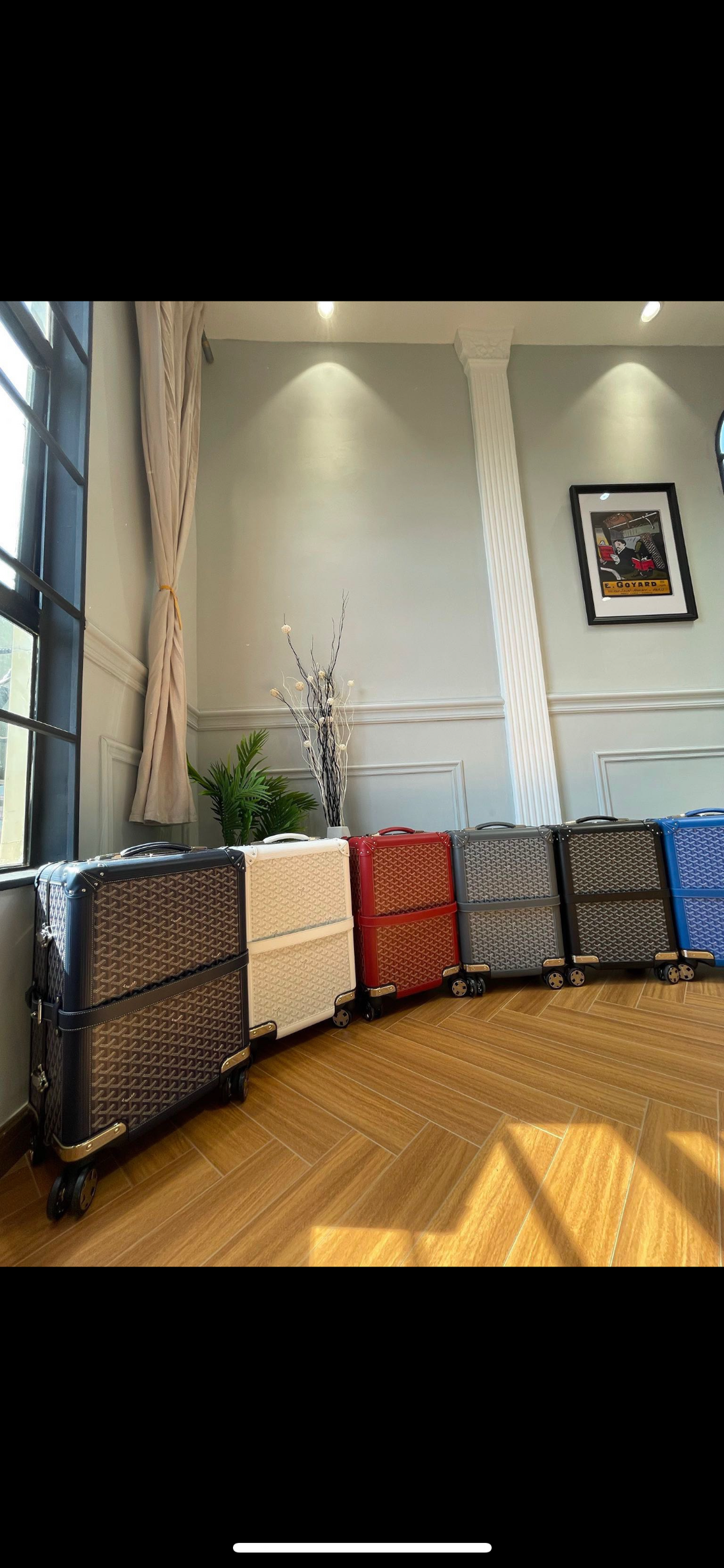 Valise roulante Goyard Sato facture