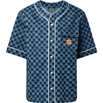 Maillot de baseball Damier en denim lv