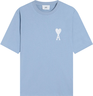 T-shirt blanc à petit logo ami de cœur beige