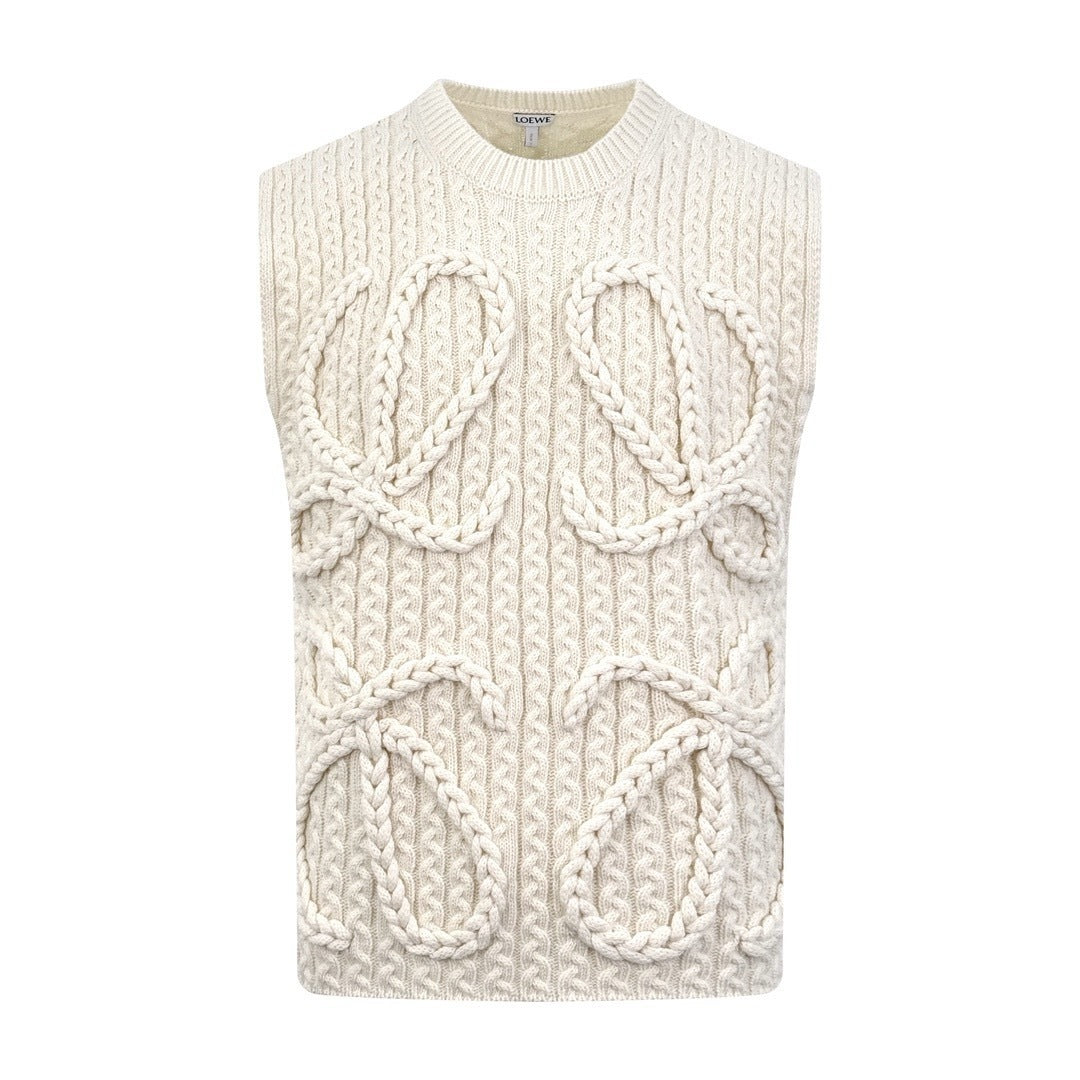 Pull sans manches en laine LOEWE