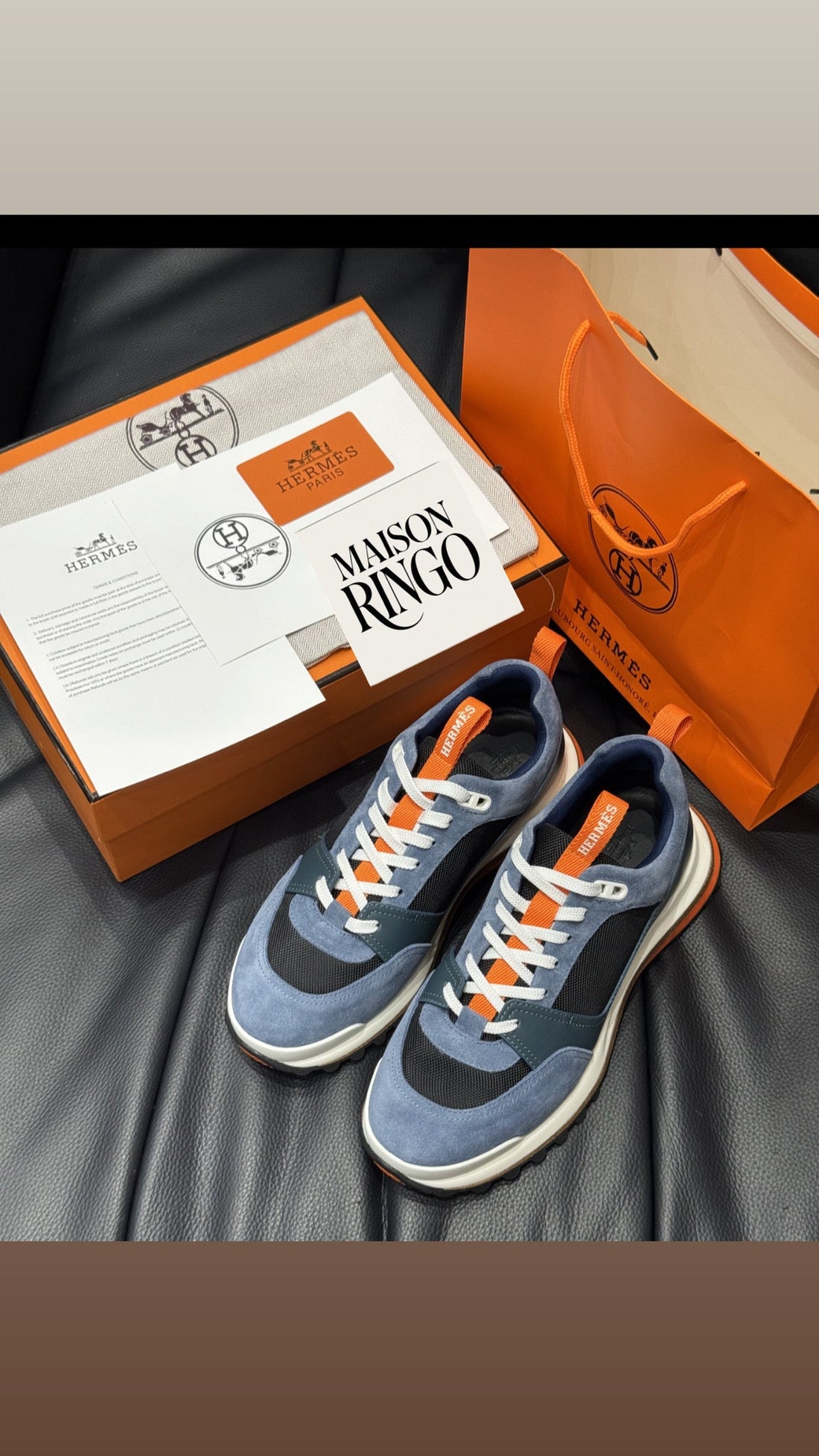 Sneakers Hermès LEADER  packaging complet facture