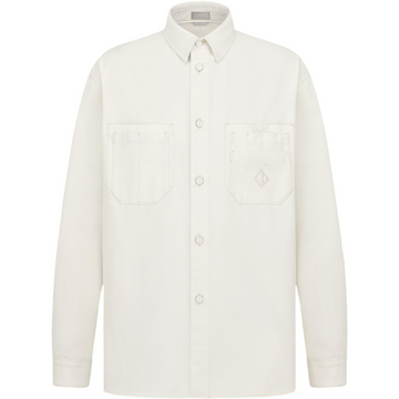 Chemise CD Diamond Twill de coton blanc