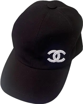 Casquette Chanel noir avec ticket