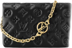 Pochette coussin noir  facture