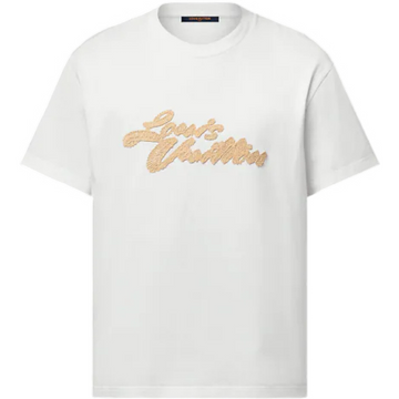 Tee-shirt lv  à signatures brodées