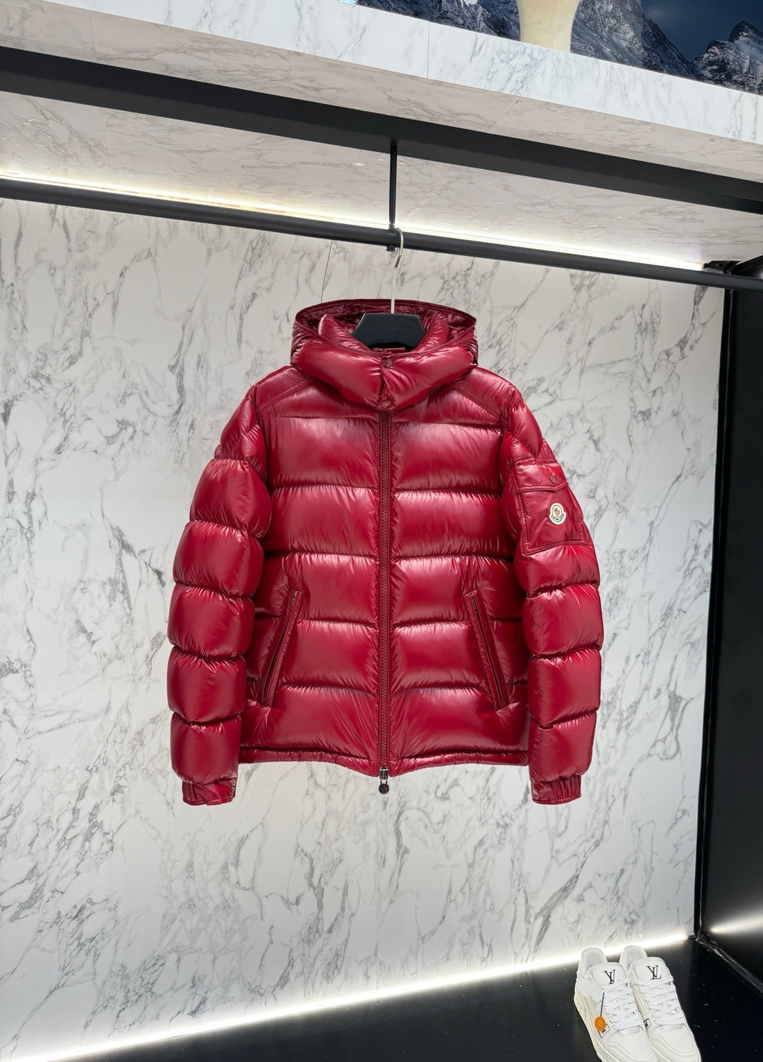 Doudoune Moncler Maya rouge  2025 95% 10/10
