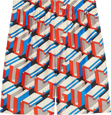 Short GUCCI logo imprime