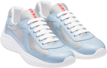 Sneakers Prada America ´ s Cup  tissu bike lisse blue Sky 10/10