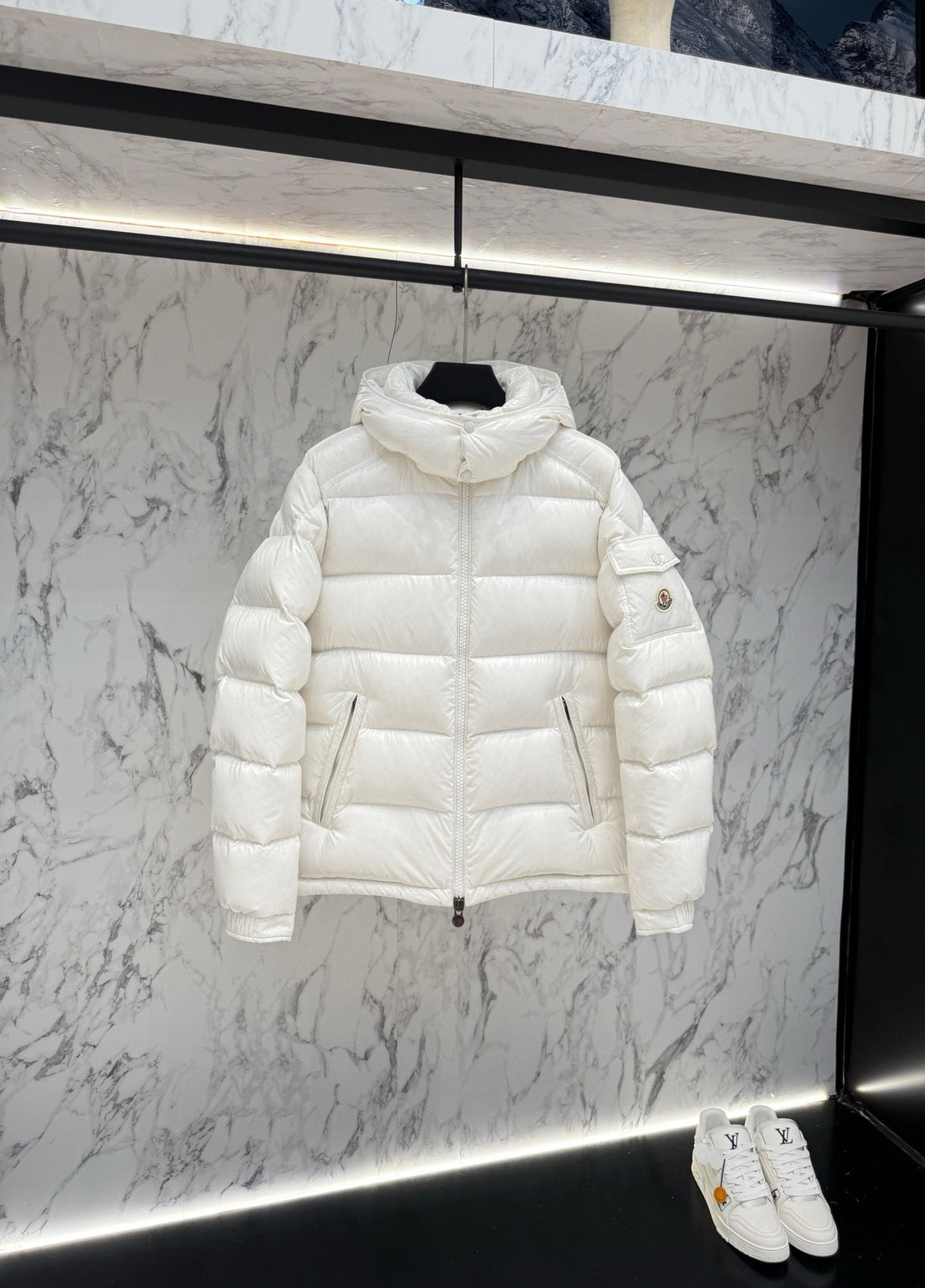 Doudoune Moncler Maya blanche  2025 95% 10/10