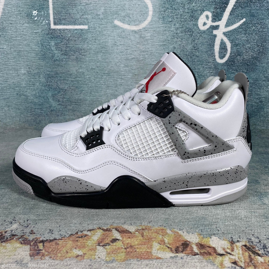 AJ4 Jordan 4 Retro White Cement (2016  1:1 STOCK X AUTHENTIFICATION ✔️