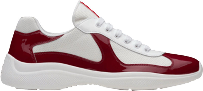 Sneakers Prada America´s Cup  bordeaux tissu bike lisse 10/10