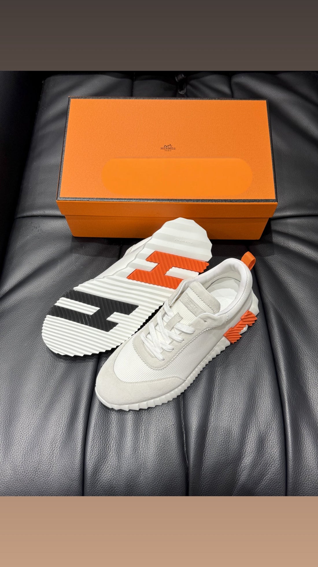 Sneakers Hermès Bouncing packaging complet facture