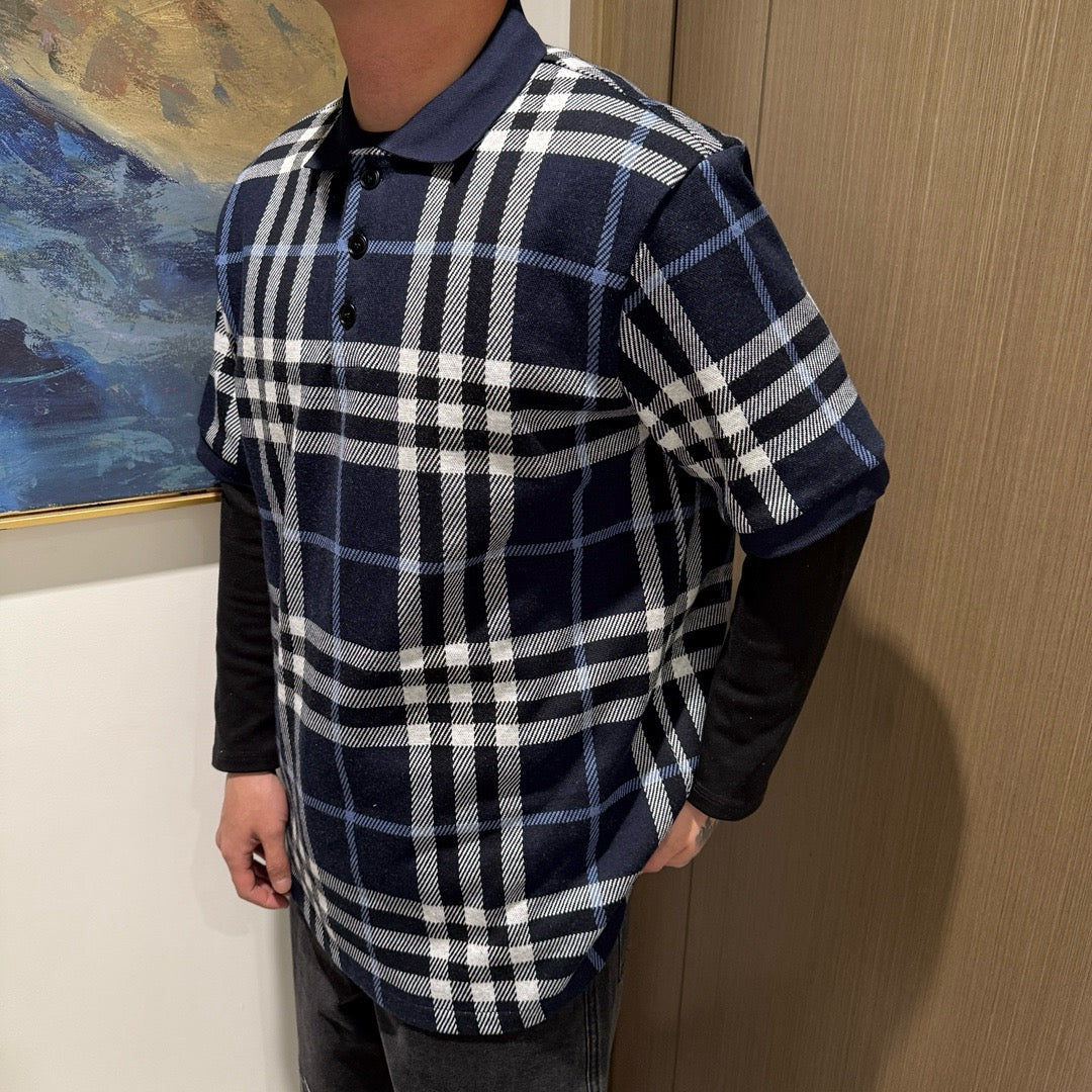 Polo Burberry bleu