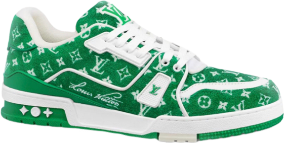 Sneakers Lv Trainers vert daim  facture