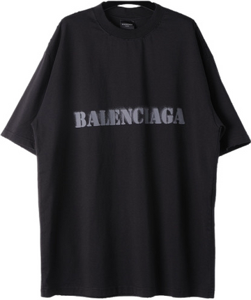 T-SHIRT STENCIL TYPE FIT MEDIUM EN NOIR