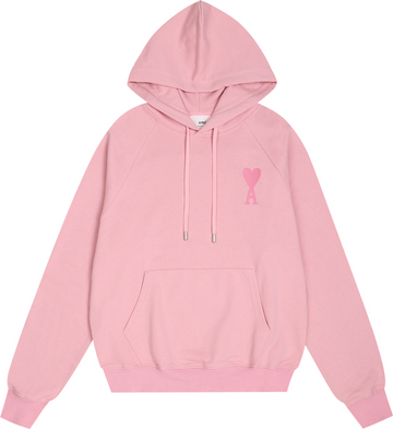 Sweat rose à petit logo ami de cœur rose