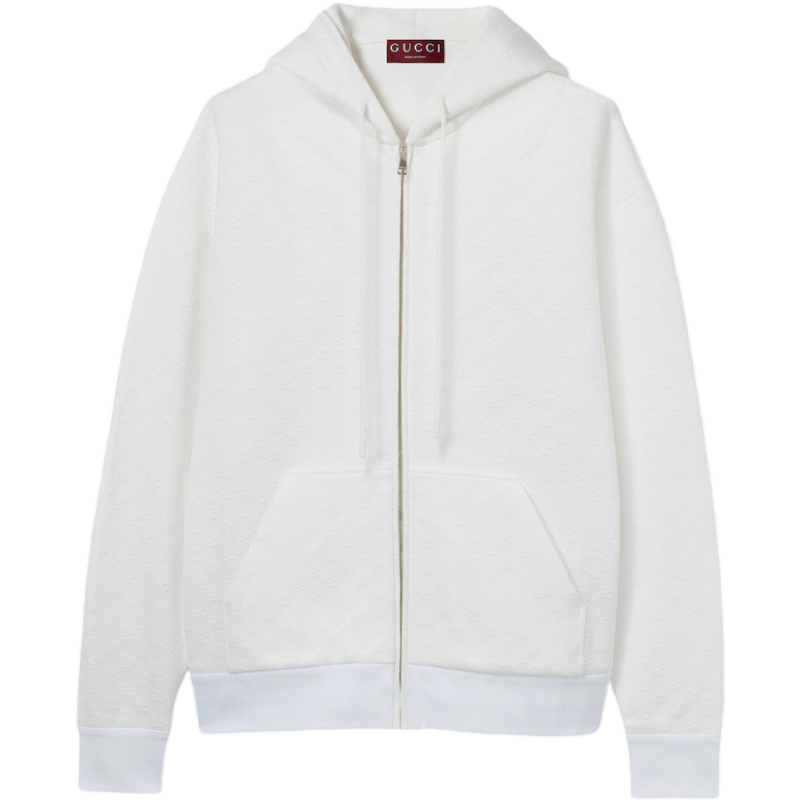 Veste zippée en jersey technique GUCCI en relief