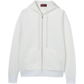 Veste zippée en jersey technique GUCCI en relief