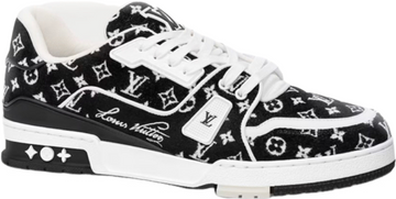 Sneakers Lv Trainers noir daim  facture