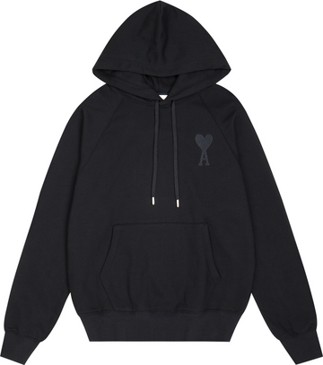 Sweat noir à petit logo ami de cœur noir