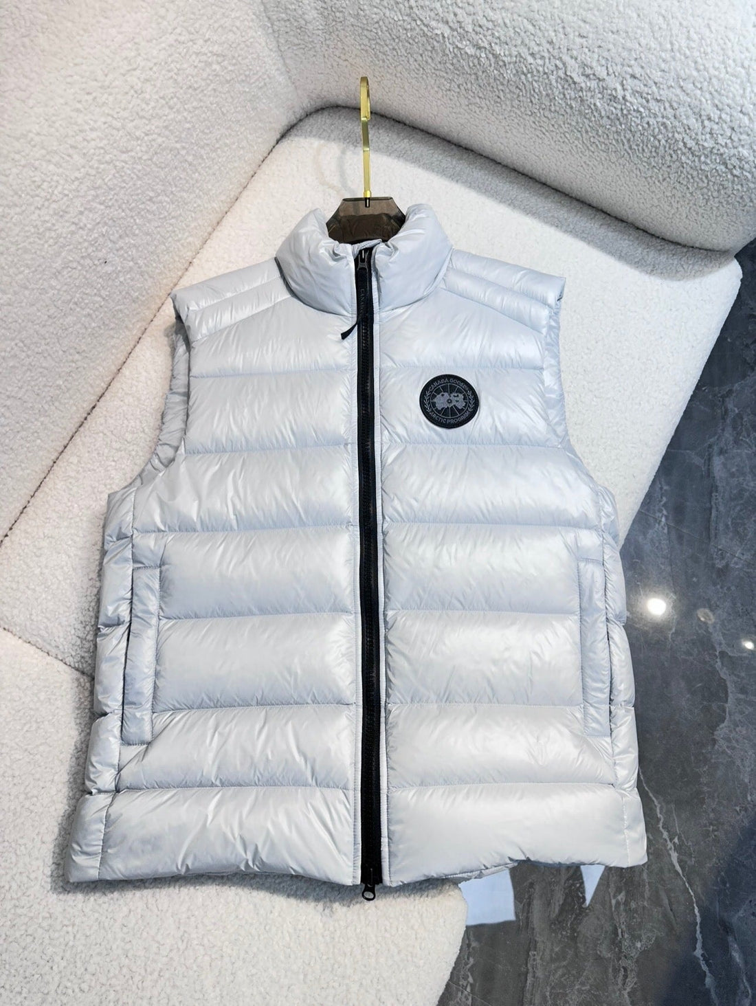 Canada Goose Gilet matelassé crofton finition metalisé facture 2024
