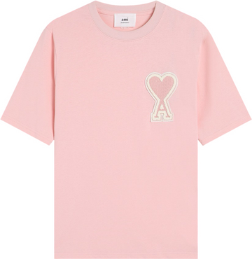 T-shirt rose à logo ami de cœur rose