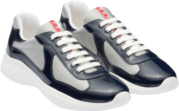 Sneakers Prada America´s Cup tissu bike lisse blue night 10/10