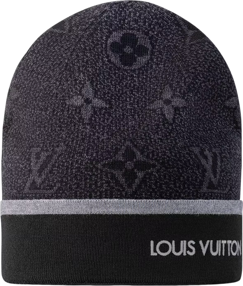 Bonnet LV My Monogram Éclipse BLACK + TICKET DE CAISSE