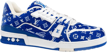 Sneakers Lv Trainers bleu daim  facture