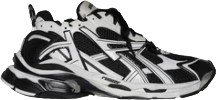 Balenciaga Runner noir white facture