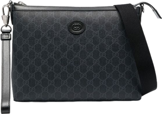 Sacoche GUCCI noir a logo r’facture