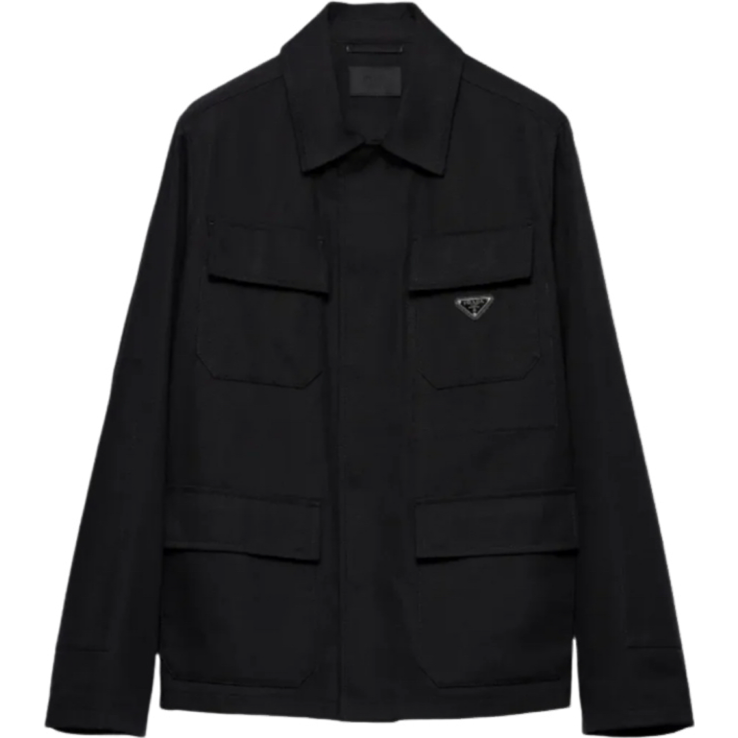 Prada veste boutonnée à col contrastant